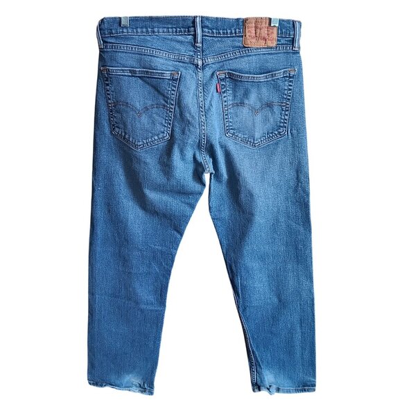 36x30 Levis 505 Jeans Regular Fit Distressed trash Denim Straight Leg Red Tab - Picture 1 of 7